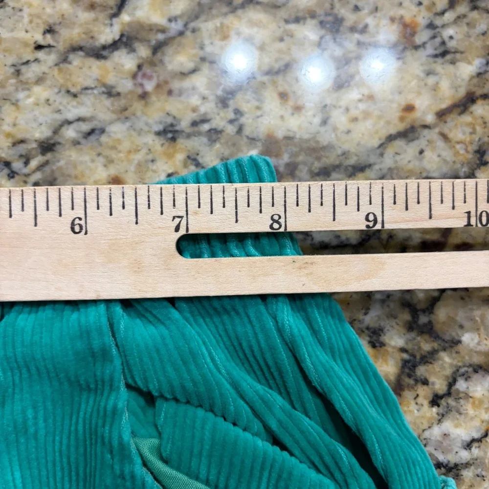 Vintage Carters Teal Green Corduroy Pants Toddler 24 Months Elastic Waist USA